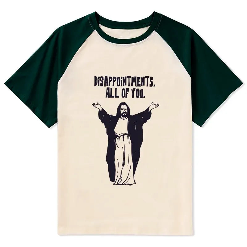 Japanese Sarcastic Raglan T-shirt for Streetwear