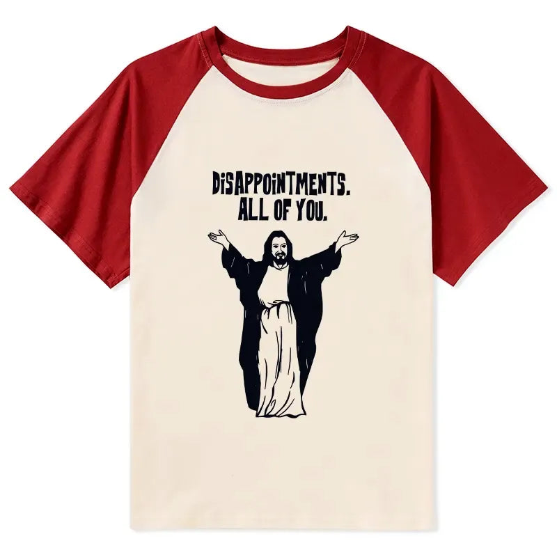 Ukiyo-e Raglan T-shirt for Casual Daily Wear