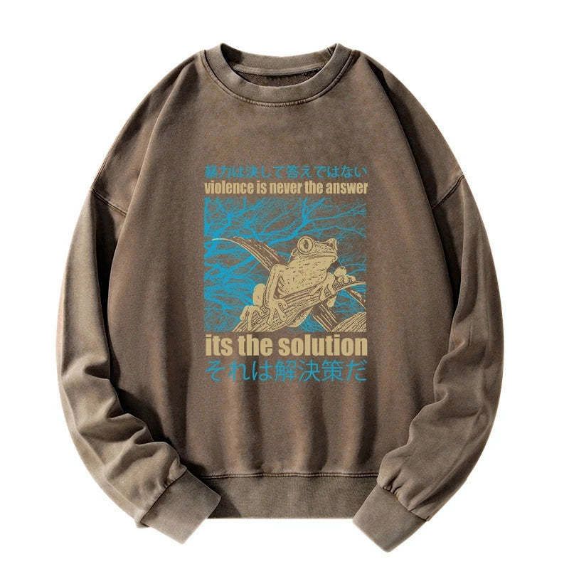 Washed unisex sweatshirt with free shipping