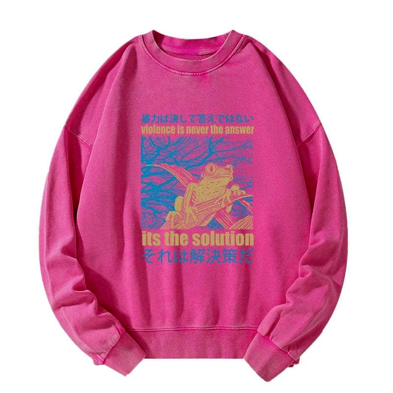 Japanese lion sweatshirt for streetwear