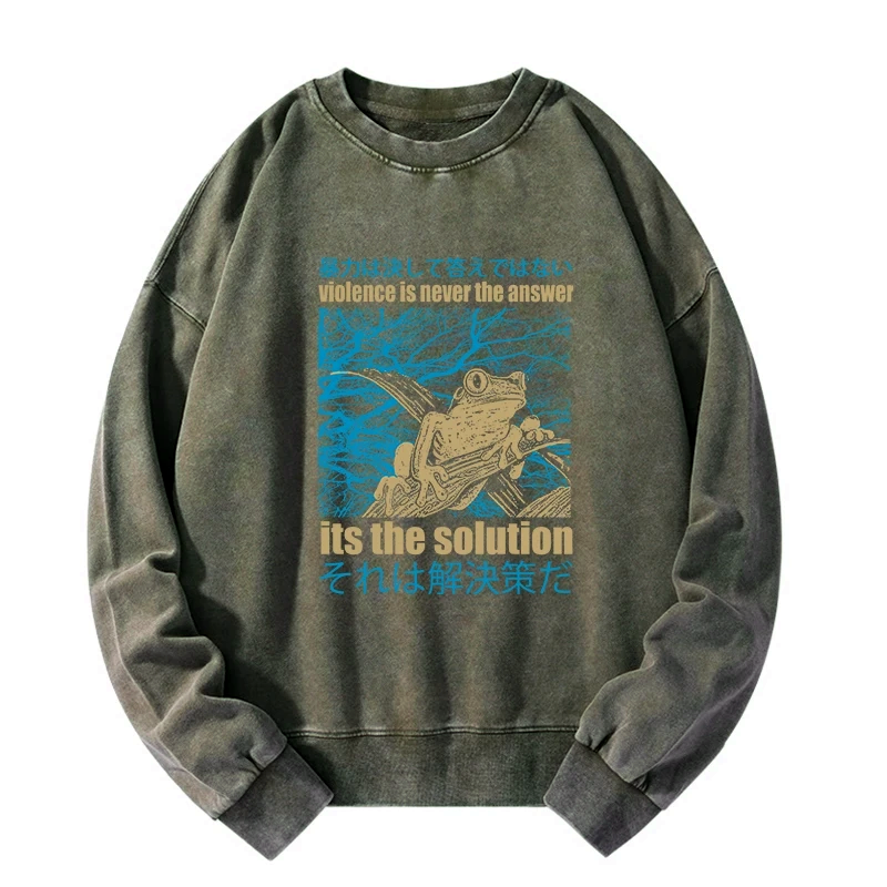 Japanese lion sweatshirt for streetwear