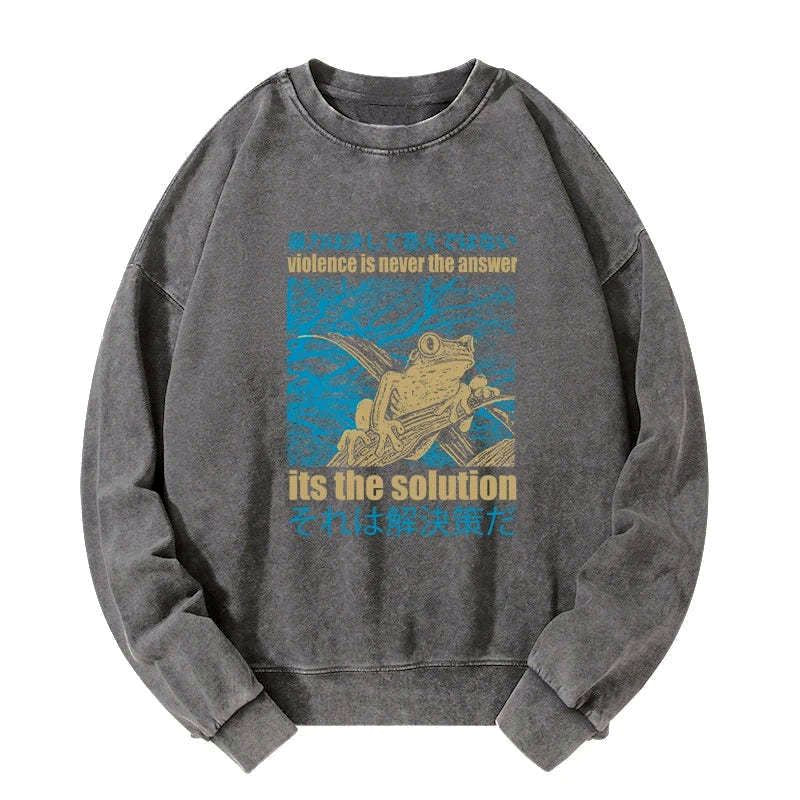 Washed unisex sweatshirt with free shipping