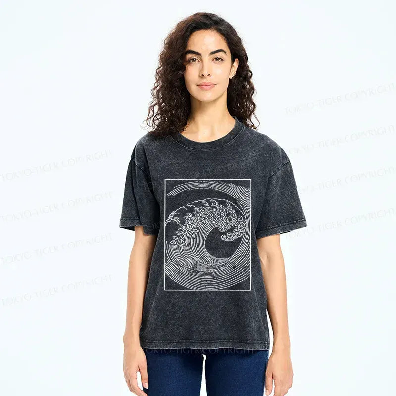 Japanese Minimalist Wave T-Shirt