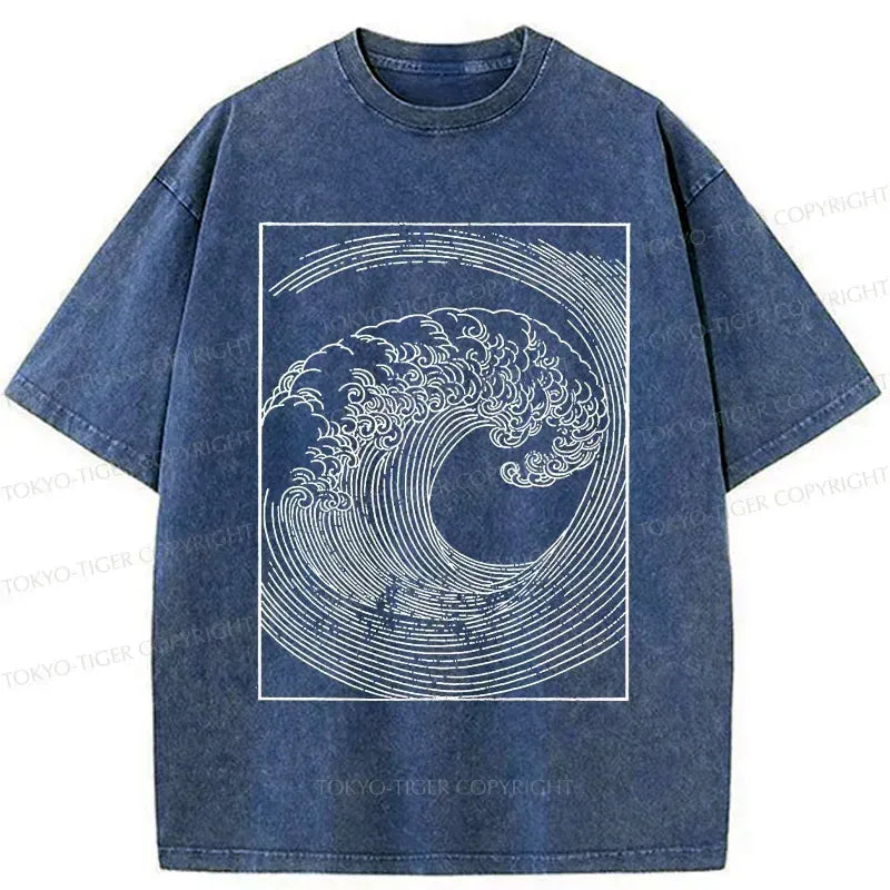 Japanese Minimalist Wave T-Shirt