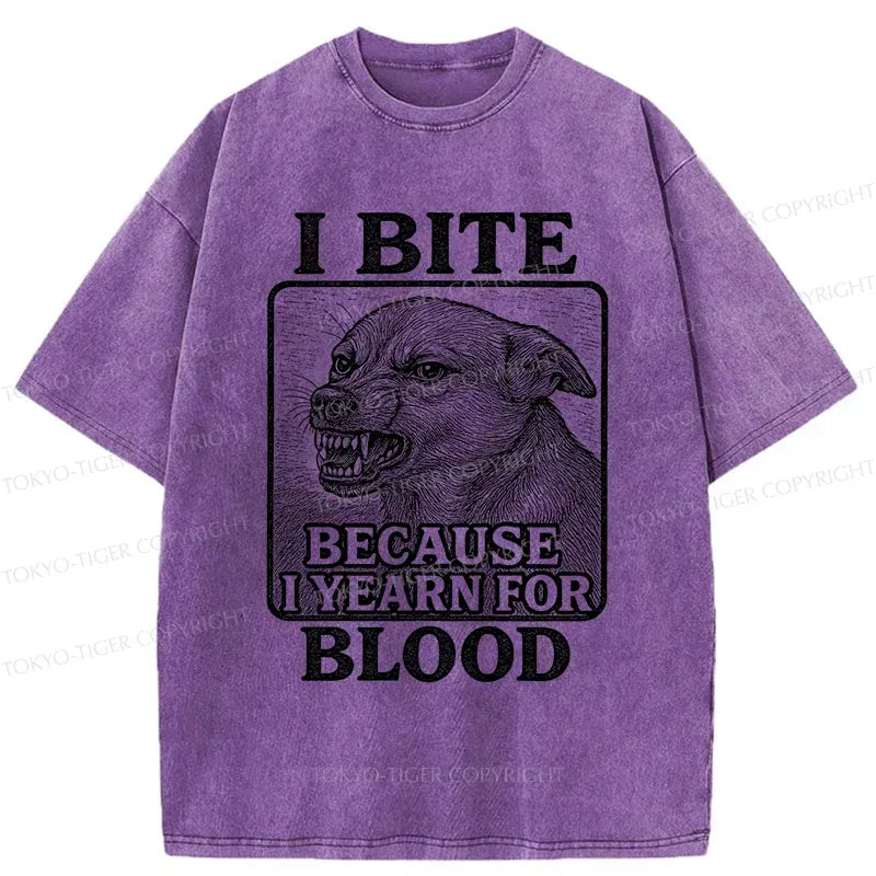 Kyoto-Lion Angry Dog Washed T-Shirt