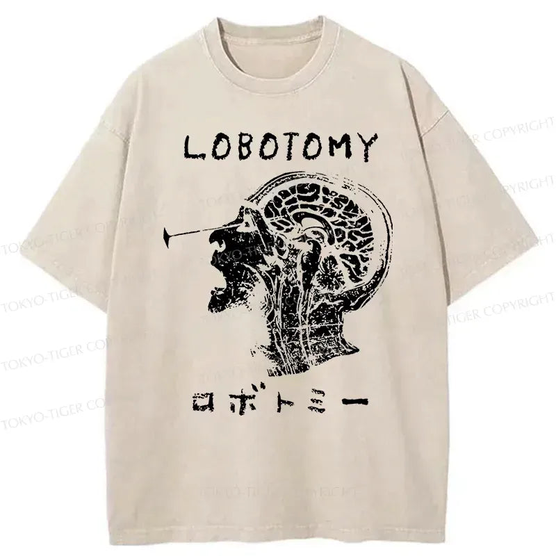 kyoto lion washed t-shirt for men