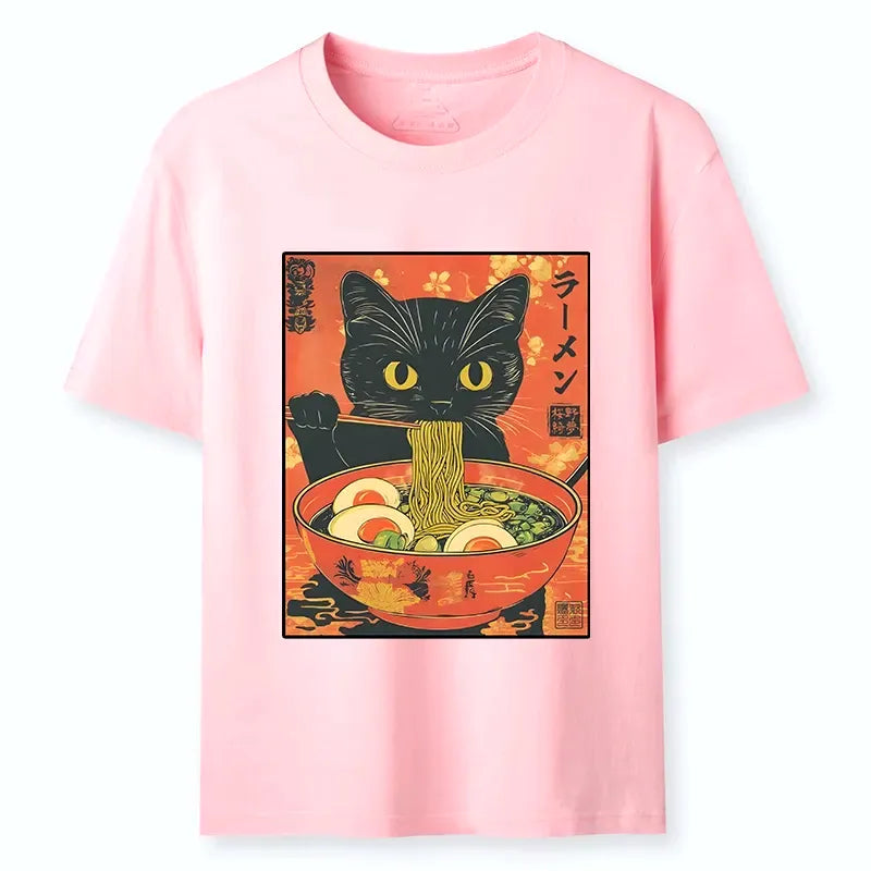 Funny Black Cat Shirt for Men