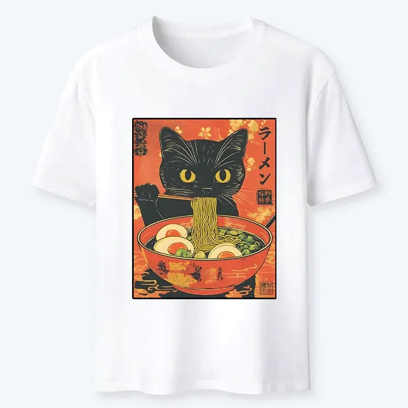 Funny Black Cat Shirt for Men