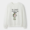 Kyoto-Lion Accept This Frog Waffle Sweatshirt