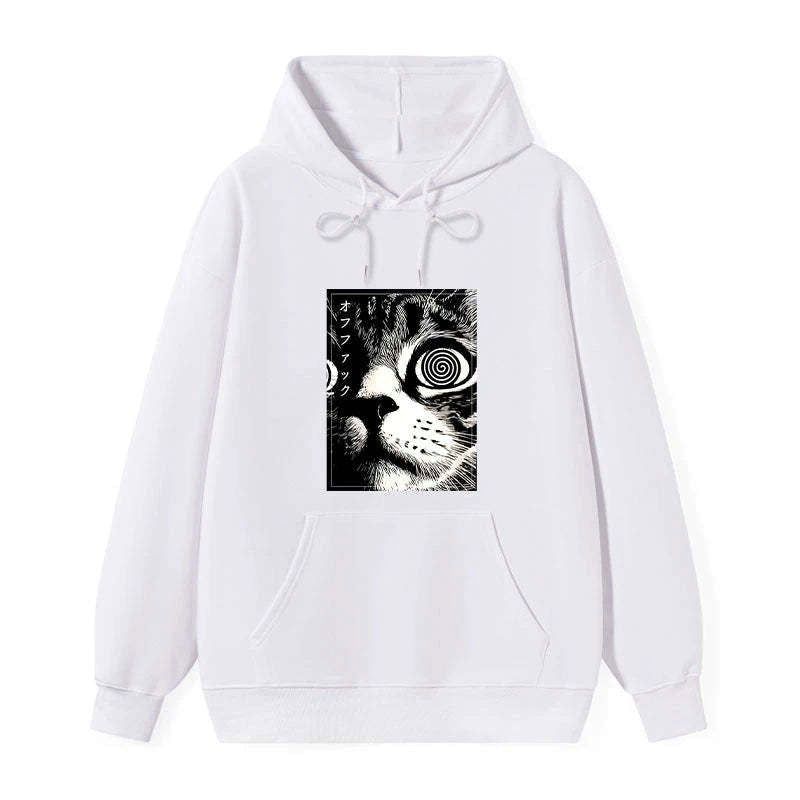 classic japanese cat hoodie for daily wear