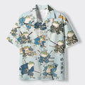 Vintage Japanese Frog Shirt for Summer