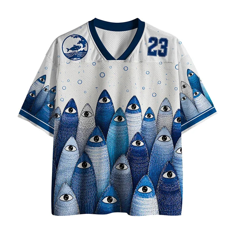 Kyoto-Lion Sardine School Mesh Jersey