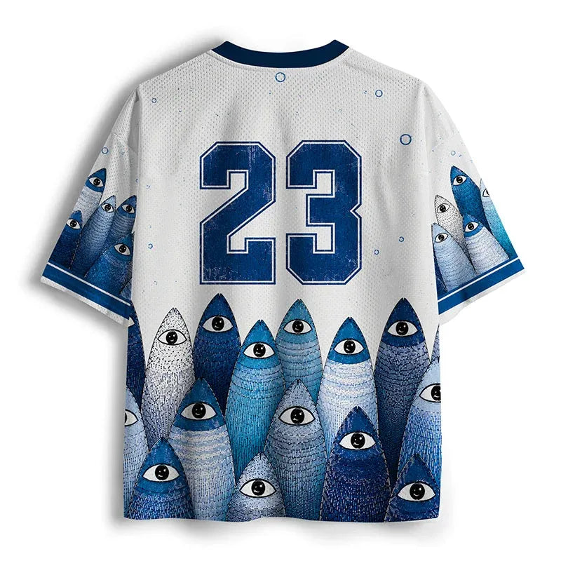 Kyoto-Lion Sardine School Mesh Jersey