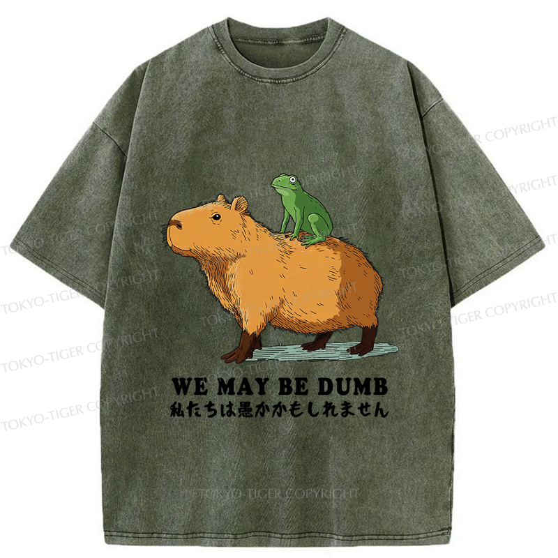 Kyoto-Lion Dumb & Dumber Duo Washed T-Shirt