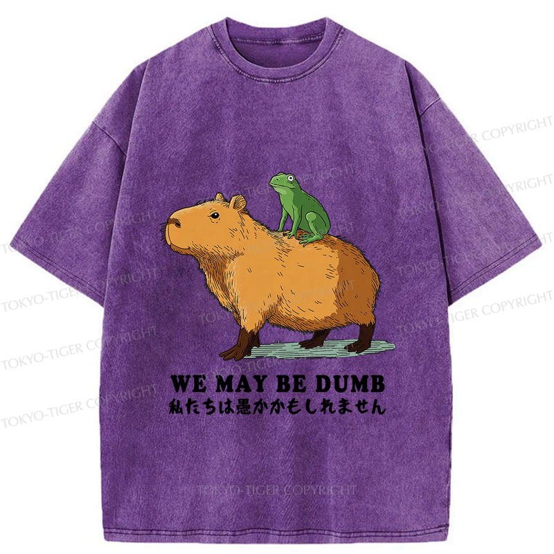 Kyoto-Lion Dumb & Dumber Duo Washed T-Shirt