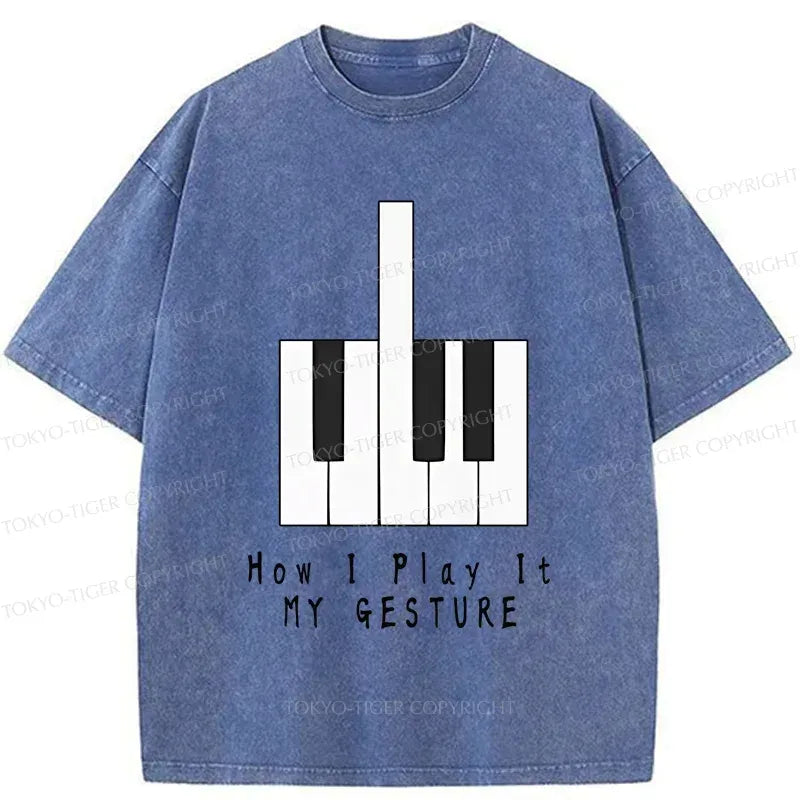Kyoto-Lion washed t-shirt for daily wear