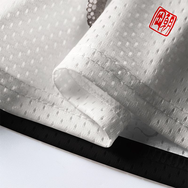 Japanese Calligraphy Mesh Jersey for Sports