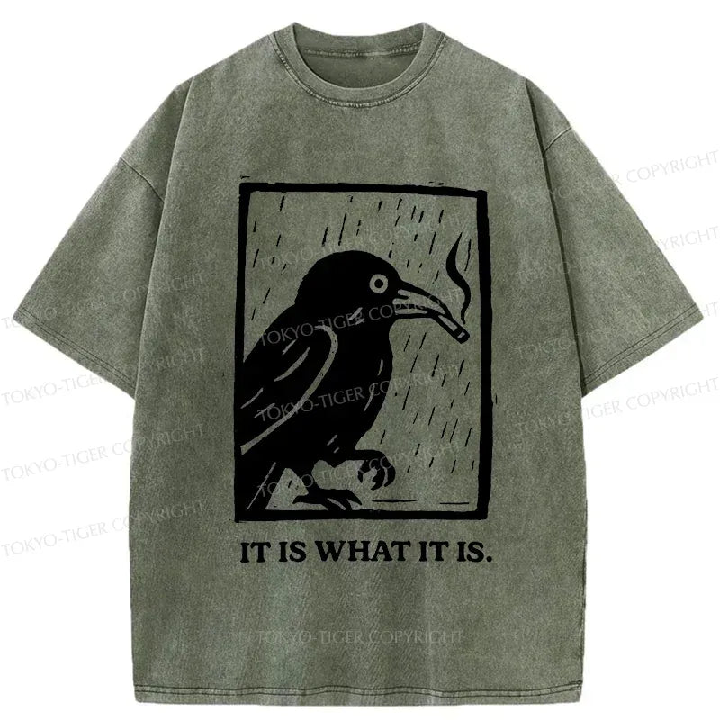 Smoking Crow Ukiyo-e T-Shirt for Anime Convention