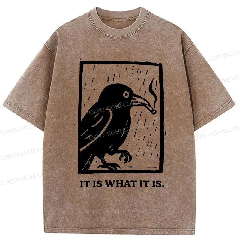 Japanese Vintage Washed T-Shirt for Streetwear