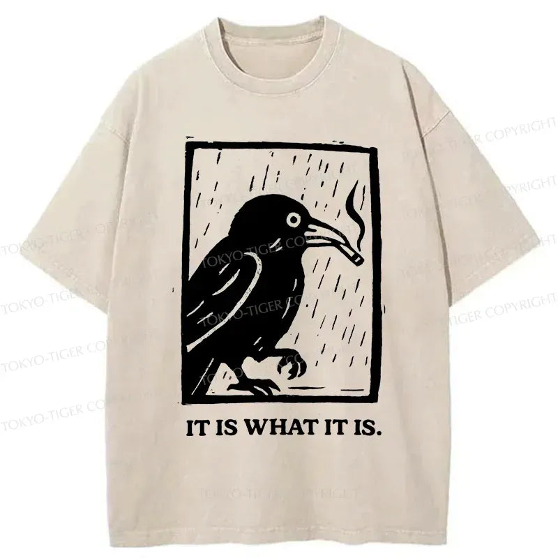 Japanese Vintage Washed T-Shirt for Streetwear