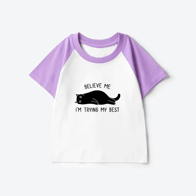 Japanese kids raglan t-shirt