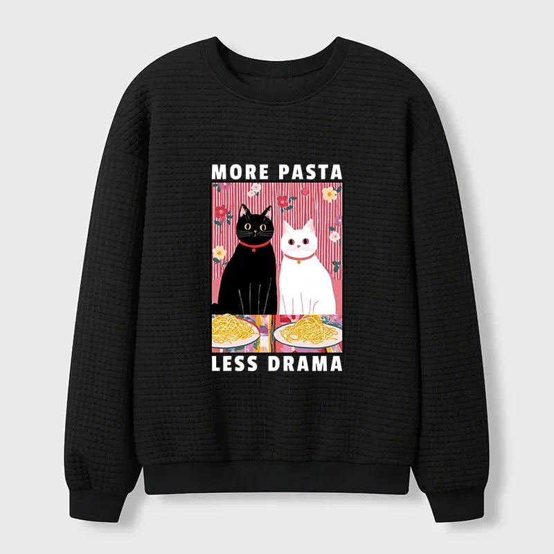 Kyoto-Lion Love And Spaghetti Waffle Sweatshirt