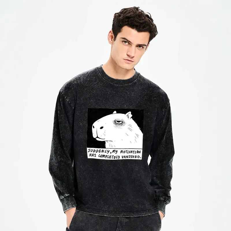 Japanese Washed Long Sleeve T-Shirt