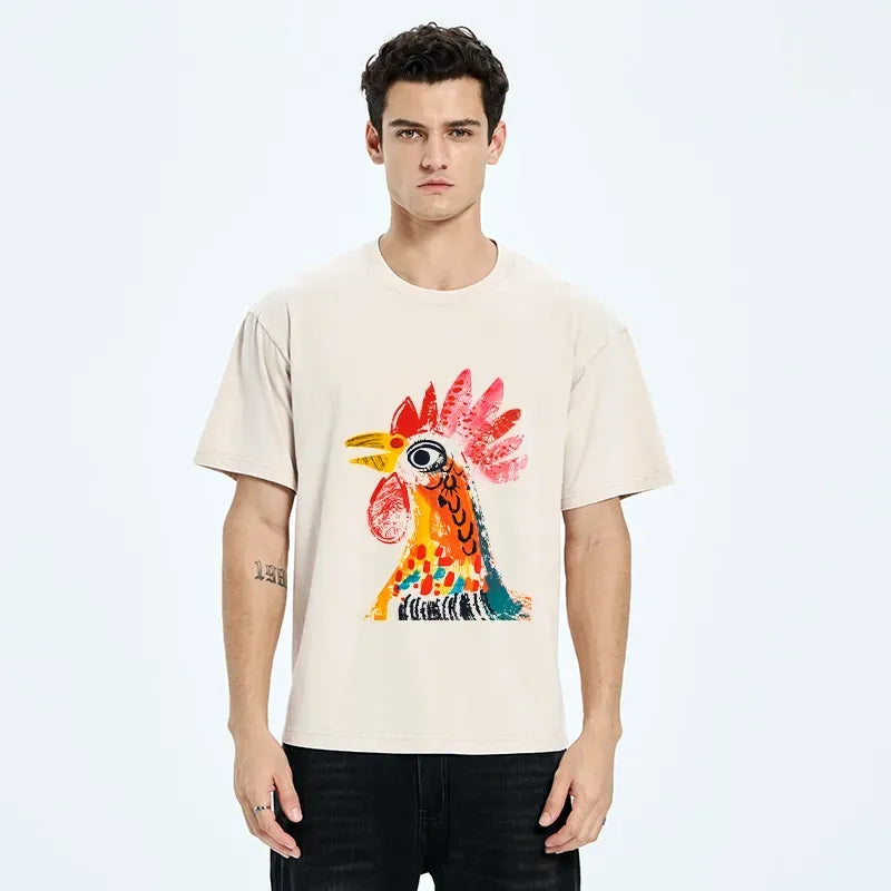 Bold Chicken Ink Unisex Tee for Daily Wear