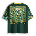 Kyoto-Lion Black Cat Tulip Mesh Jersey