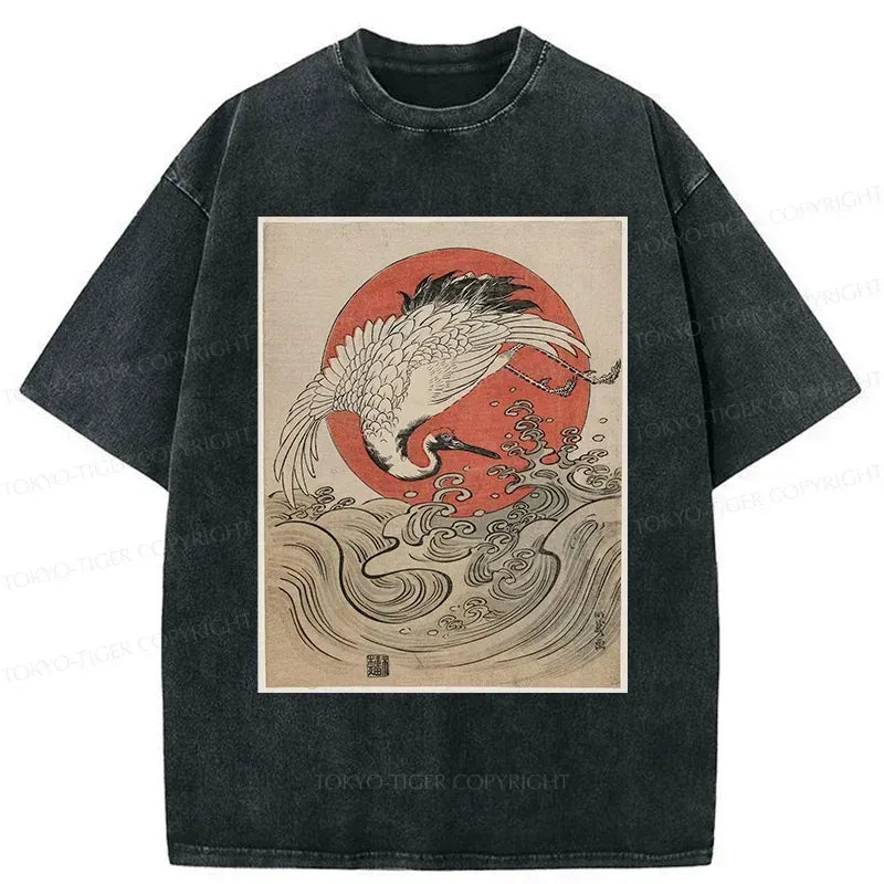 Comfortable Unisex Crane T-Shirt for Daily Wear