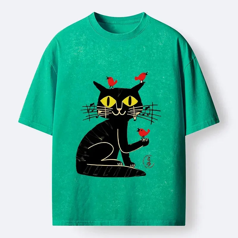 kyoto lion musical cat tee daily wear
