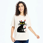 washed ukiyo-e cat shirt best seller