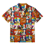 Funny Goose Eat Spaghetti Hawaiian Shirt
