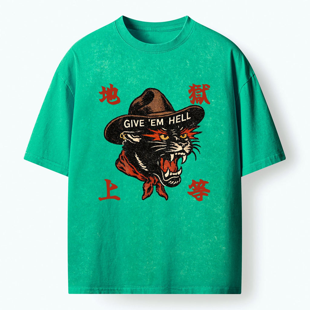 Kyoto lion unisex cotton t-shirt