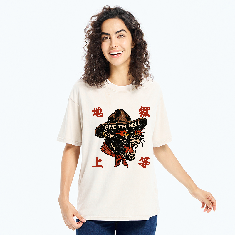 Kyoto lion unisex cotton t-shirt