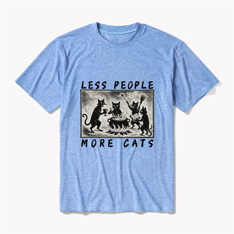 Kyoto-Lion Cat Sacrifice Ceremony Cotton Blend T-Shirt