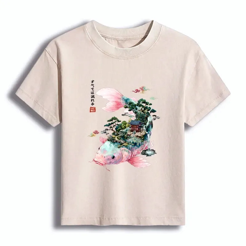 Ukiyo-e Koi T-Shirt Gift for Her