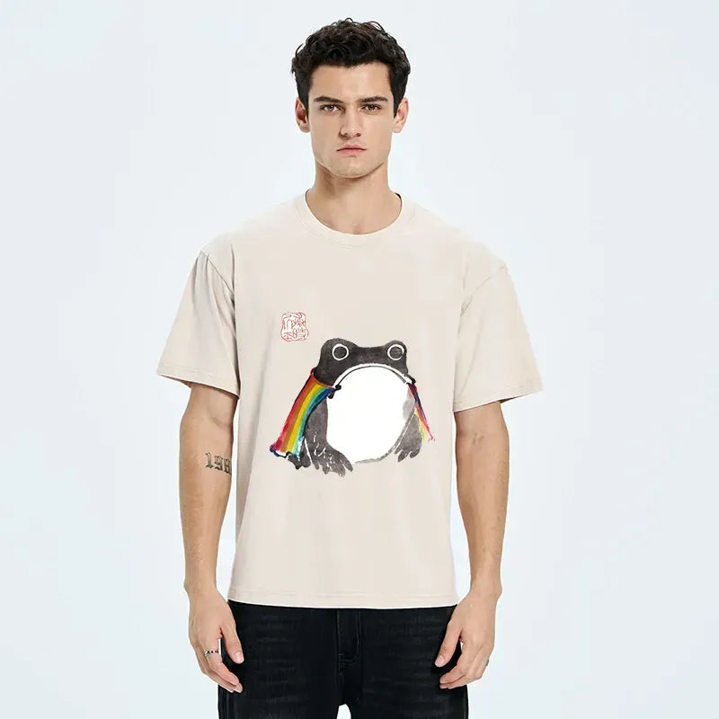 Kyoto-Lion Washed T-Shirt on Sale