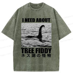 Japanese washed t-shirt for daily wear
