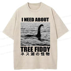 Japanese washed t-shirt for daily wear