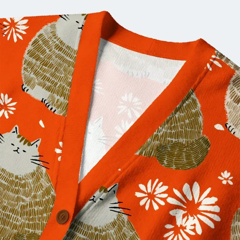 Fat Cat Cardigan for Daily Wear