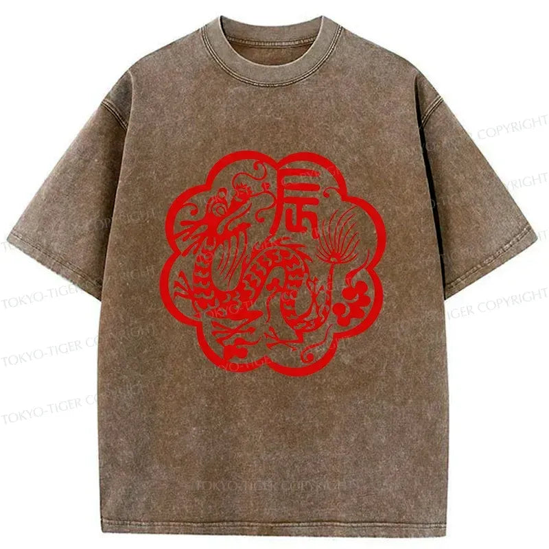 Vintage Japanese Dragon Washed T-Shirt