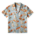 Kyoto-Lion Cat Holding An Umbrella Aloha Hawaiian Shirt