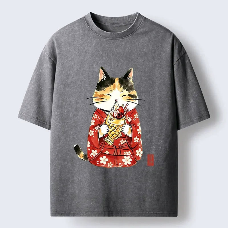 Vintage Japanese Culture T-Shirt for Daily Wear