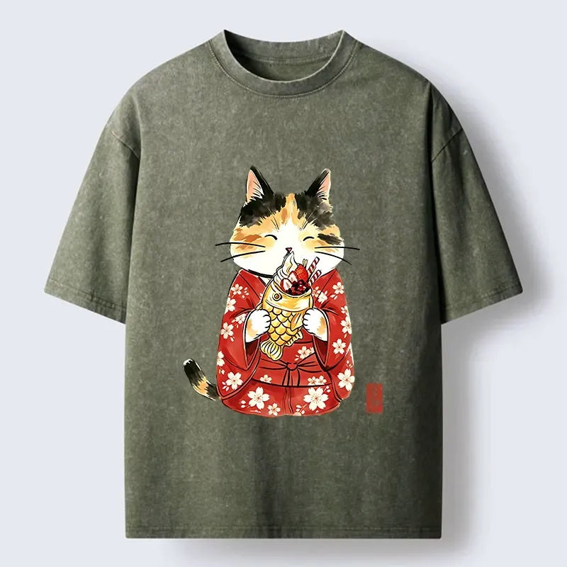 Vintage Japanese Culture T-Shirt for Daily Wear