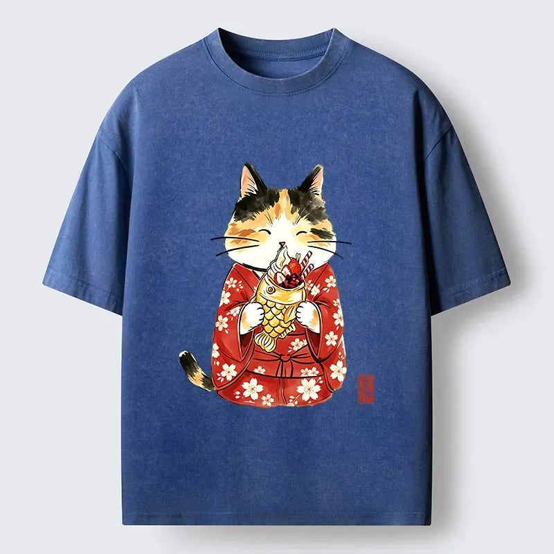 Vintage Japanese Culture T-Shirt for Daily Wear