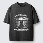 Japanese Culture Cat Meme T-Shirt for Streetwear