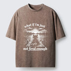 Japanese Culture Cat Meme T-Shirt for Streetwear