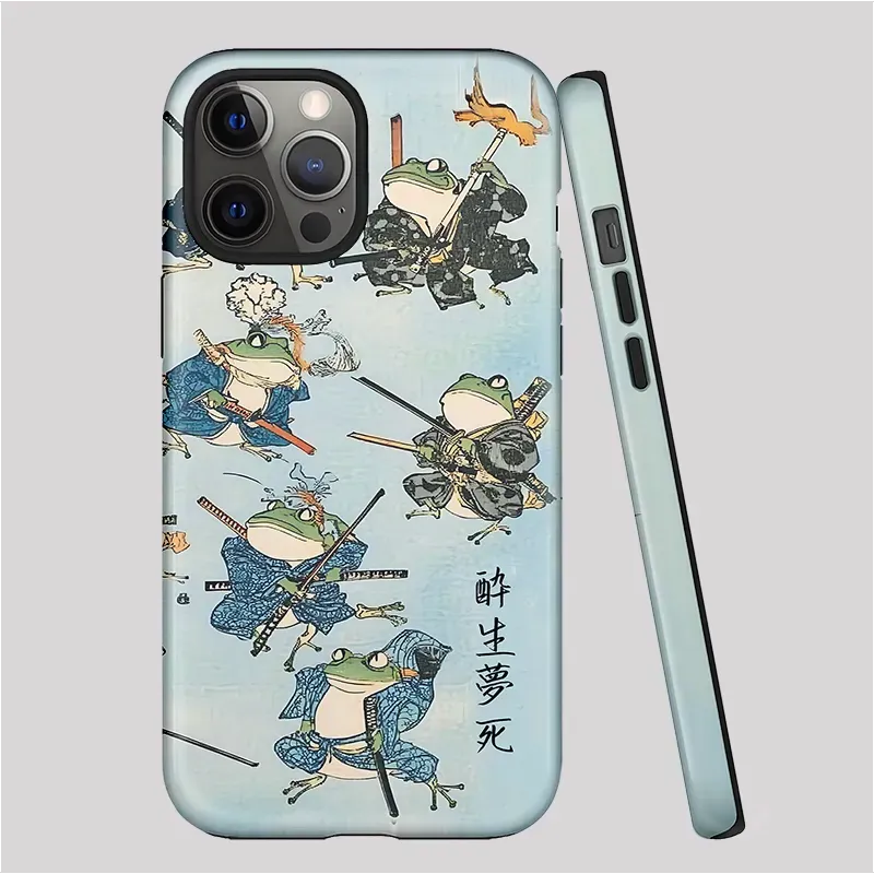 Kyoto-Lion Frog Samurai Phone Case