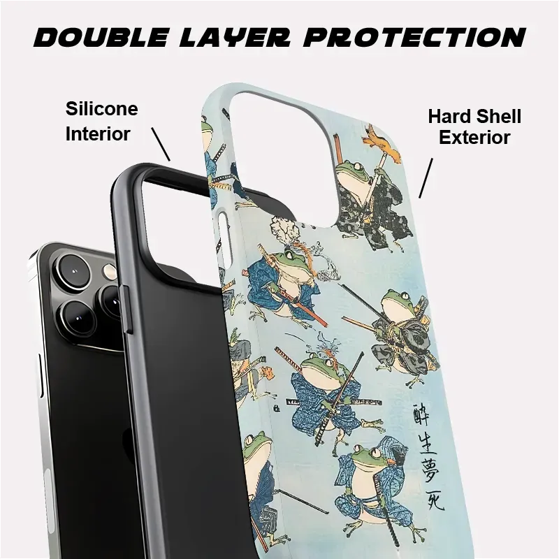 Japanese Frog Samurai Phone Case